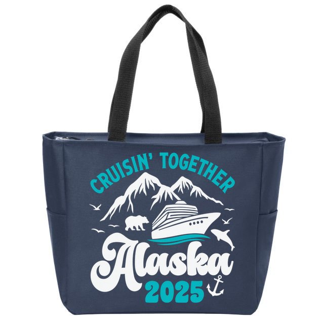 Alaska Cruise 2025 Matching Family Zip Tote Bag