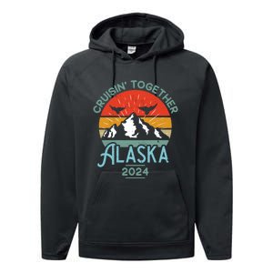 Alaska Cruise 2024 Matching Family Friends And Group Performance Fleece Hoodie