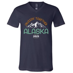 Alaska Cruise 2025 Matching Family V-Neck T-Shirt