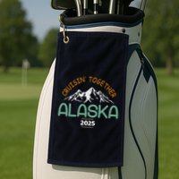 Alaska Cruise 2025 Matching Family Golf Towel