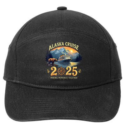 Alaska Cruise 2025 Matching Family And Group Adventure  7-Panel Snapback Hat
