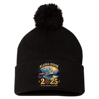 Alaska Cruise 2025 Matching Family And Group Adventure  Pom Pom 12in Knit Beanie