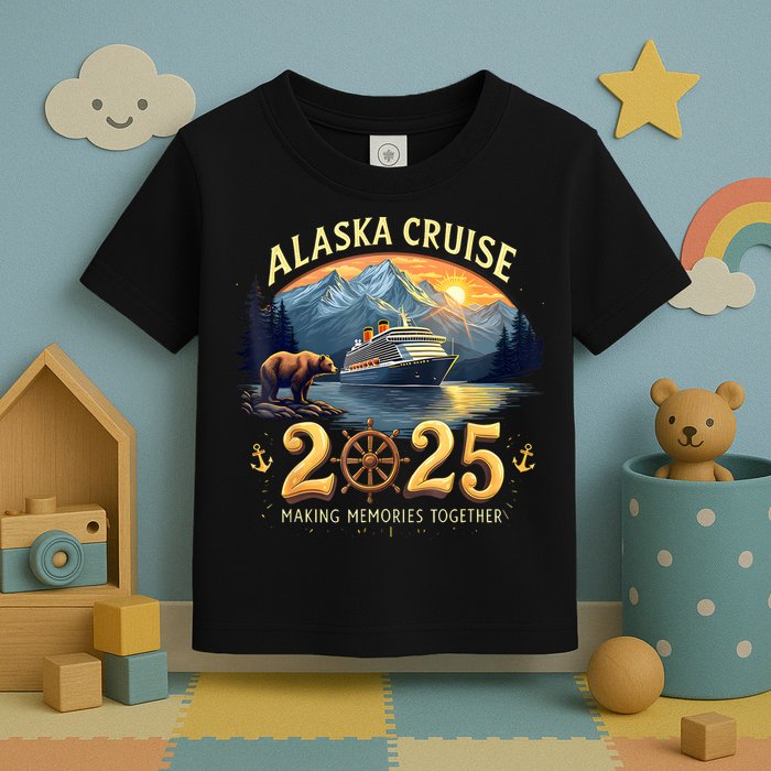 Alaska Cruise 2025 Matching Family And Group Adventure  Toddler T-Shirt