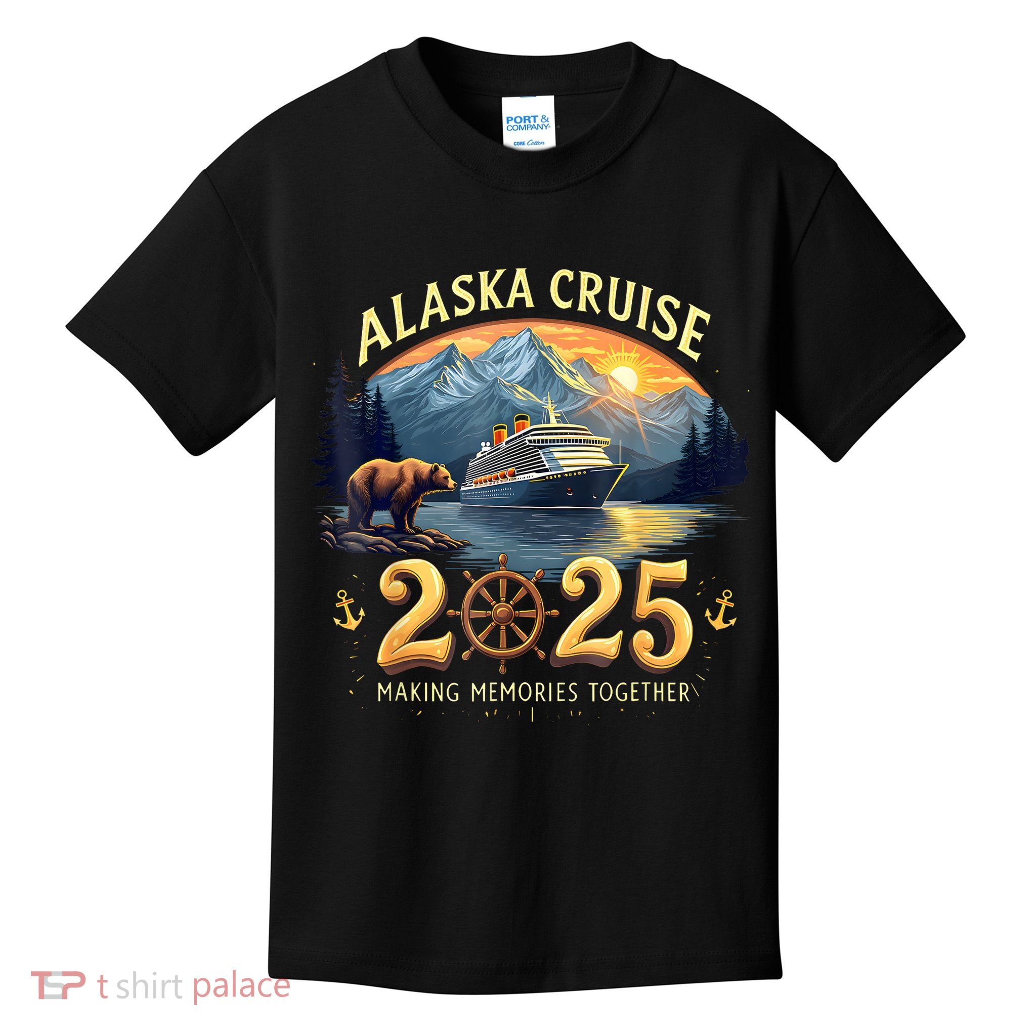 Alaska Cruise 2025 Matching Family And Group Adventure  Kids T-Shirt