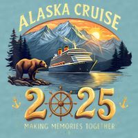 Alaska Cruise 2025 Matching Family And Group Adventure  Sueded Cloud Jersey T-Shirt