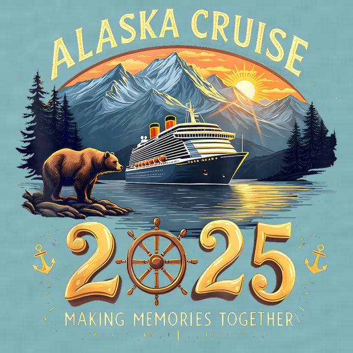 Alaska Cruise 2025 Matching Family And Group Adventure  Sueded Cloud Jersey T-Shirt