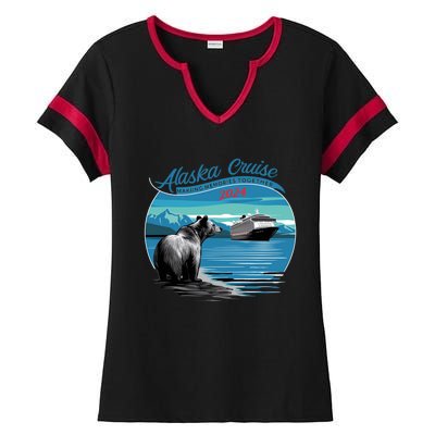 Alaska Cruise 2024 Cute Ladies Halftime Notch Neck Tee