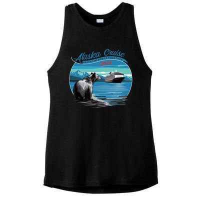 Alaska Cruise 2024 Cute Ladies PosiCharge Tri-Blend Wicking Tank