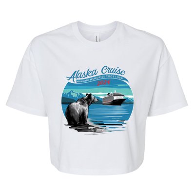 Alaska Cruise 2024 Cute Bella+Canvas Jersey Crop Tee