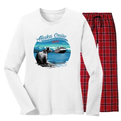 Alaska Cruise 2024 Cute Women's Long Sleeve Flannel Pajama Set 