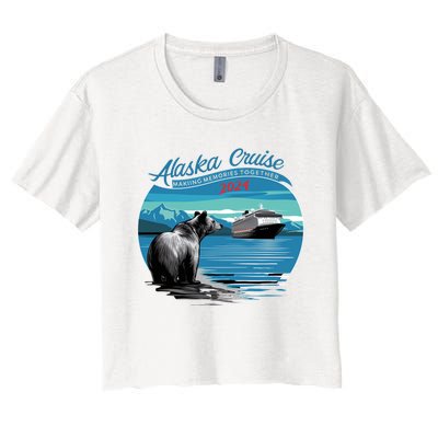 Alaska Cruise 2024 Cute Women's Crop Top Tee