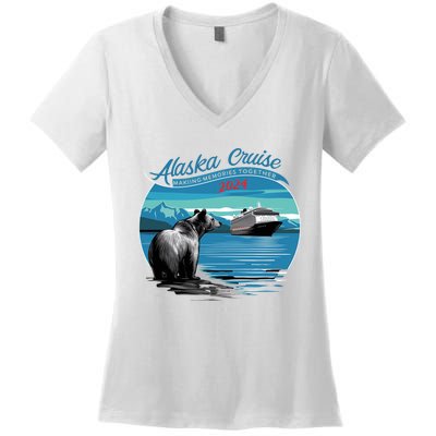 Alaska Cruise 2024 Cute Women's V-Neck T-Shirt