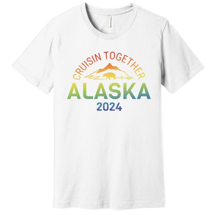 Alaska Cruise 2024 Trip Vacation Funny Matching Family Trip Group Premium T-Shirt