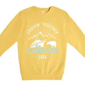 Alaska Cruise 2024 Matching Family And Friends Group Gift Premium Crewneck Sweatshirt