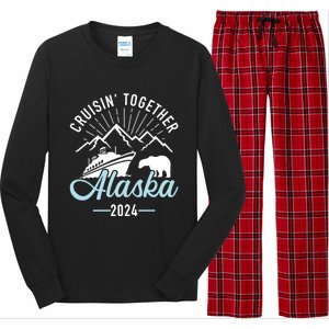 Alaska Cruise 2024 Matching Family And Friends Group Gift Long Sleeve Pajama Set