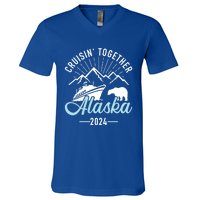 Alaska Cruise 2024 Matching Family And Friends Group Gift V-Neck T-Shirt