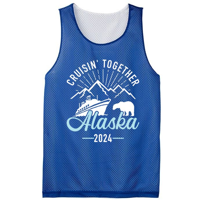 Alaska Cruise 2024 Matching Family And Friends Group Gift Mesh Reversible Basketball Jersey Tank