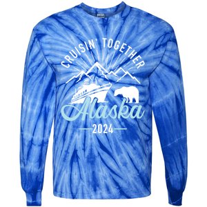 Alaska Cruise 2024 Matching Family And Friends Group Gift Tie-Dye Long Sleeve Shirt