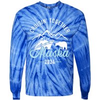 Alaska Cruise 2024 Matching Family And Friends Group Gift Tie-Dye Long Sleeve Shirt