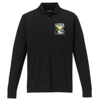 Alaska Cruise 2024 Trip Matching Family Friends Alaska Squad Performance Long Sleeve Polo