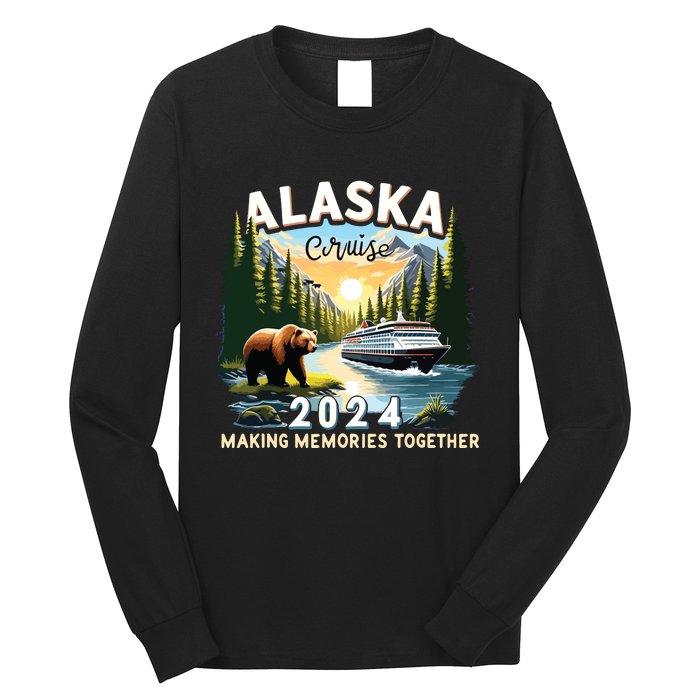 Alaska Cruise 2024 Trip Matching Family Friends Alaska Squad Long Sleeve Shirt