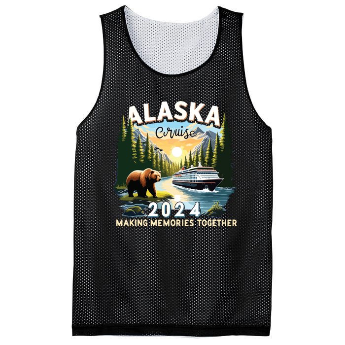 Alaska Cruise 2024 Trip Matching Family Friends Alaska Squad Mesh Reversible Basketball Jersey Tank