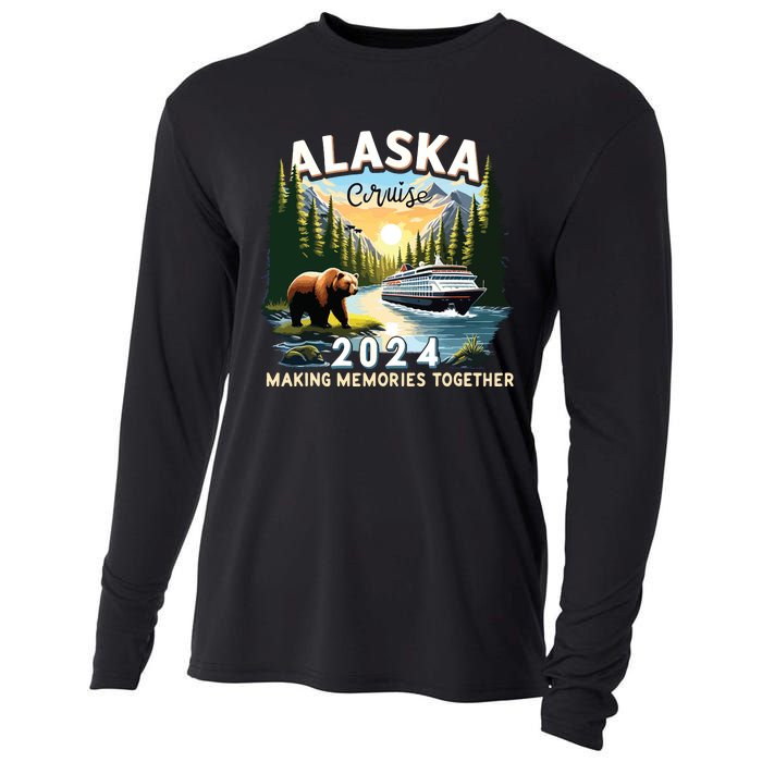 Alaska Cruise 2024 Trip Matching Family Friends Alaska Squad Cooling Performance Long Sleeve Crew