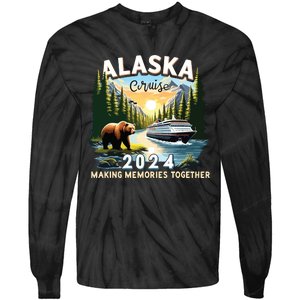 Alaska Cruise 2024 Trip Matching Family Friends Alaska Squad Tie-Dye Long Sleeve Shirt