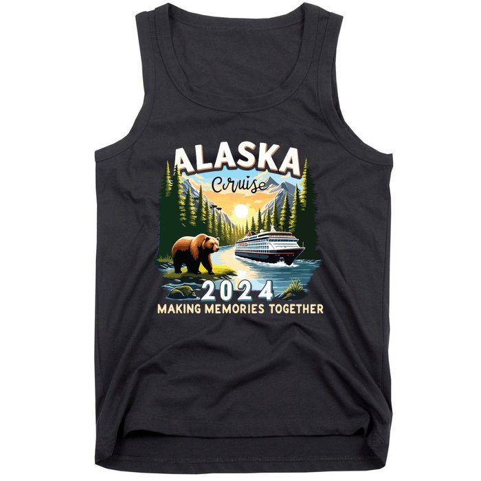 Alaska Cruise 2024 Trip Matching Family Friends Alaska Squad Tank Top