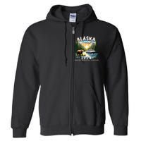 Alaska Cruise 2024 Trip Matching Family Friends Alaska Squad Full Zip Hoodie