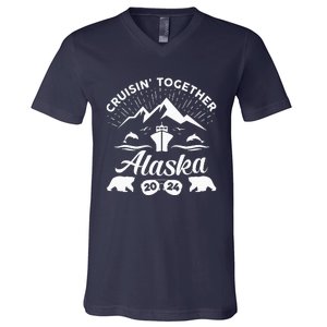 Alaska Cruise 2024 Family Summer Vacation Travel Matching V-Neck T-Shirt