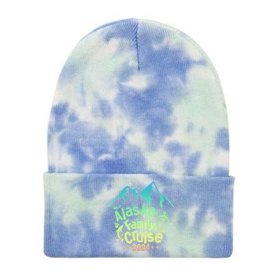 Alaska Cruise 2024 Matching Family Cruise Group Alaska 2024 Cute Gift Tie Dye 12in Knit Beanie