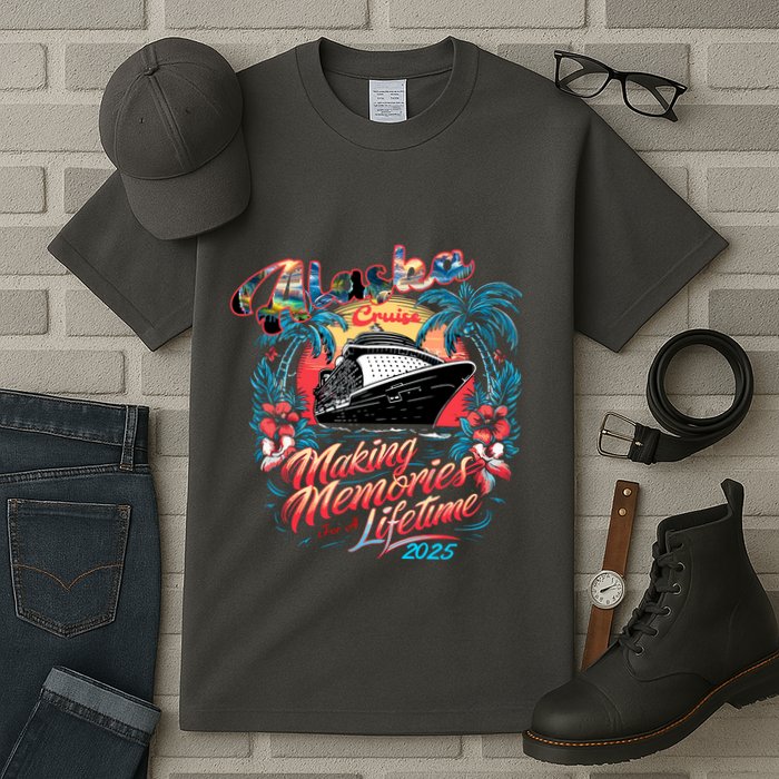 Alaska Cruise 2025 Making Memories Together Matching Family Tall T-Shirt