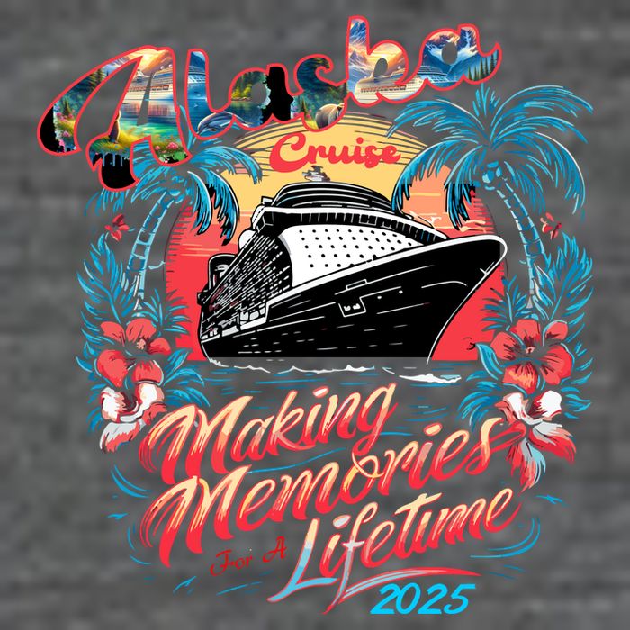 Alaska Cruise 2025 Making Memories Together Matching Family Poster