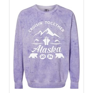 Alaska Cruise 2024 Family Summer Vacation Travel Matching Colorblast Crewneck Sweatshirt