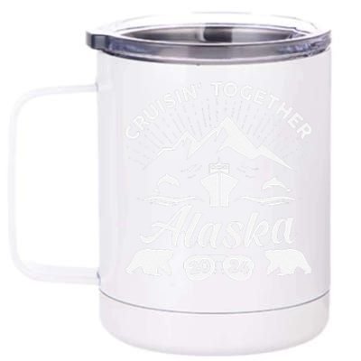 Alaska Cruise 2024 Family Summer Vacation Travel Matching 12 oz Stainless Steel Tumbler Cup