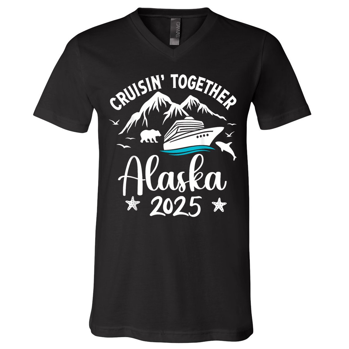 Alaska Cruise 2025 Family Summer Vacation Travel Matching V-Neck T-Shirt