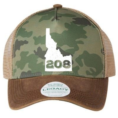 Area Code 208 Boise Idaho Funny Home State Gift Legacy Tie Dye Trucker Hat
