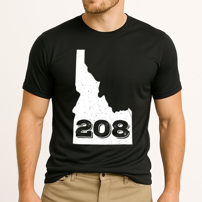Area Code 208 Boise Idaho Funny Home State Gift Performance Shirt