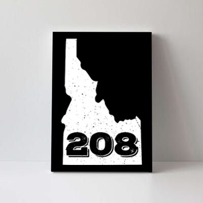 Area Code 208 Boise Idaho Funny Home State Gift Canvas