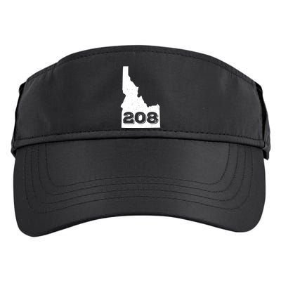 Area Code 208 Boise Idaho Funny Home State Gift Adult Drive Performance Visor
