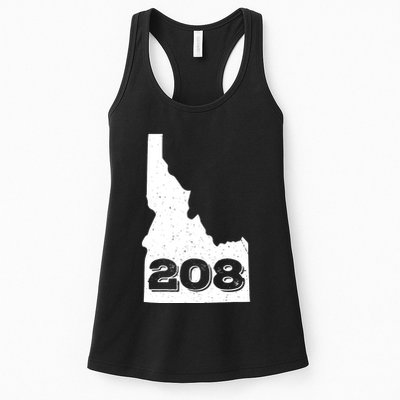 Area Code 208 Boise Idaho Funny Home State Gift Womens Tank Top