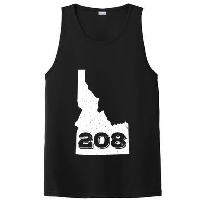 Area Code 208 Boise Idaho Funny Home State Gift PosiCharge Competitor Tank
