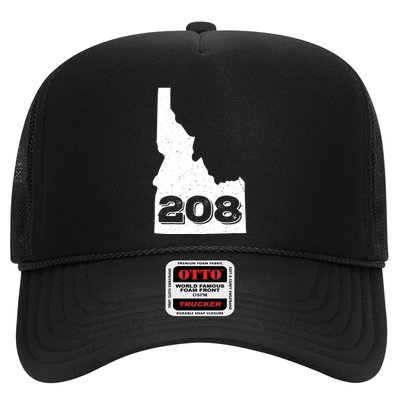 Area Code 208 Boise Idaho Funny Home State Gift Trucker Hat