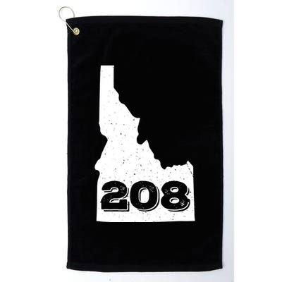 Area Code 208 Boise Idaho Funny Home State Gift Golf Towel