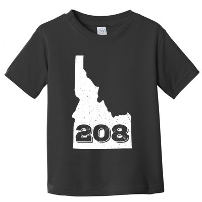 Area Code 208 Boise Idaho Funny Home State Gift Toddler T-Shirt