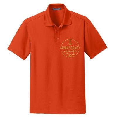 Anniversary Cruise 30 30 years Wedding Anniversary Dry Zone Grid Polo