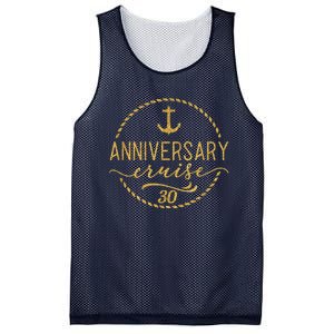 Anniversary Cruise 30 30 years Wedding Anniversary Mesh Reversible Basketball Jersey Tank