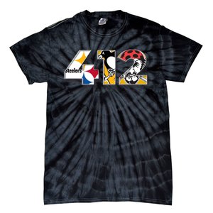 Area Code 412 Sports Teams For Pittsburgh Tie-Dye T-Shirt