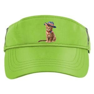 American Cat 4th Of July Cat Patriotic Cats Abyssinian Kitten Adult Drive Performance Visor